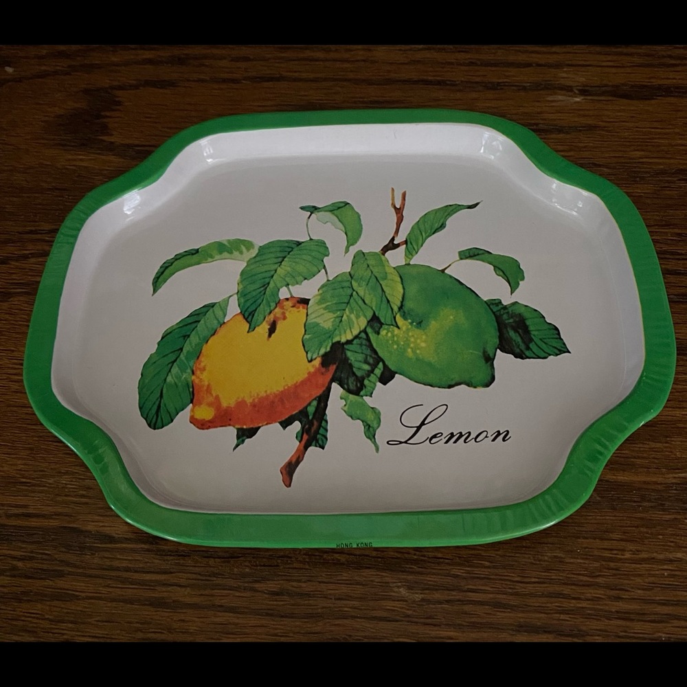 Vintage Lemon Tin Tray
